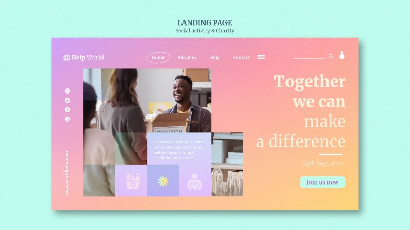 landing page