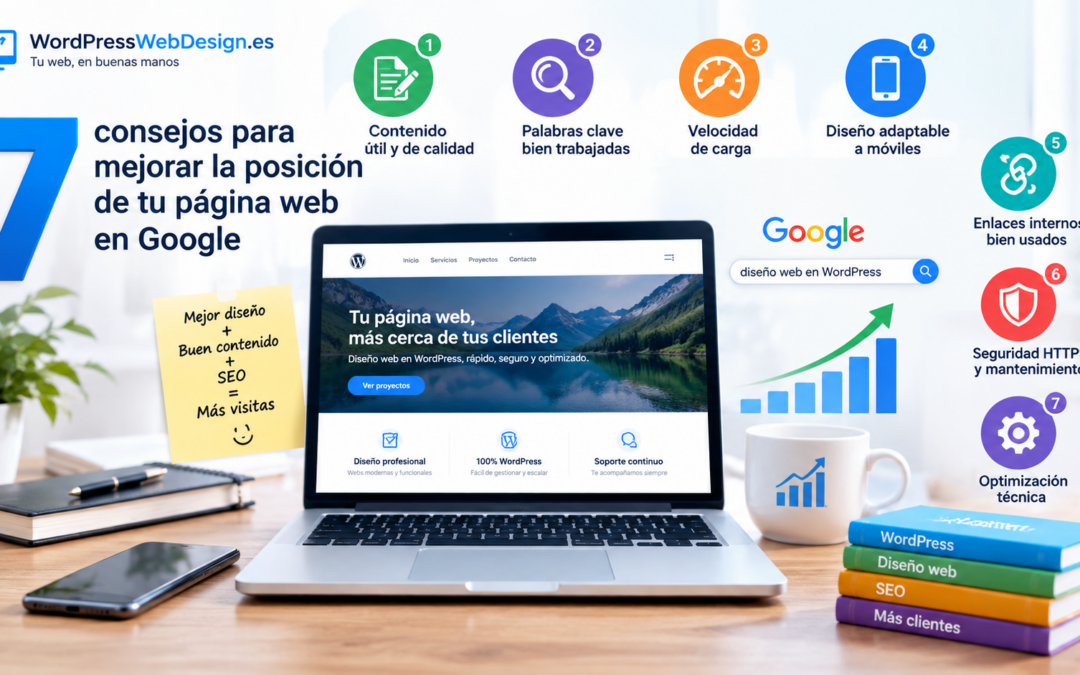 7 consejos para mejorar la posición de tu página web en Google
