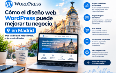 Cómo el diseño web WordPress mejora tu negocio en Madrid