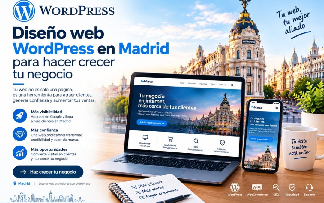 Diseño web WordPress en Madrid para hacer crecer tu negocio